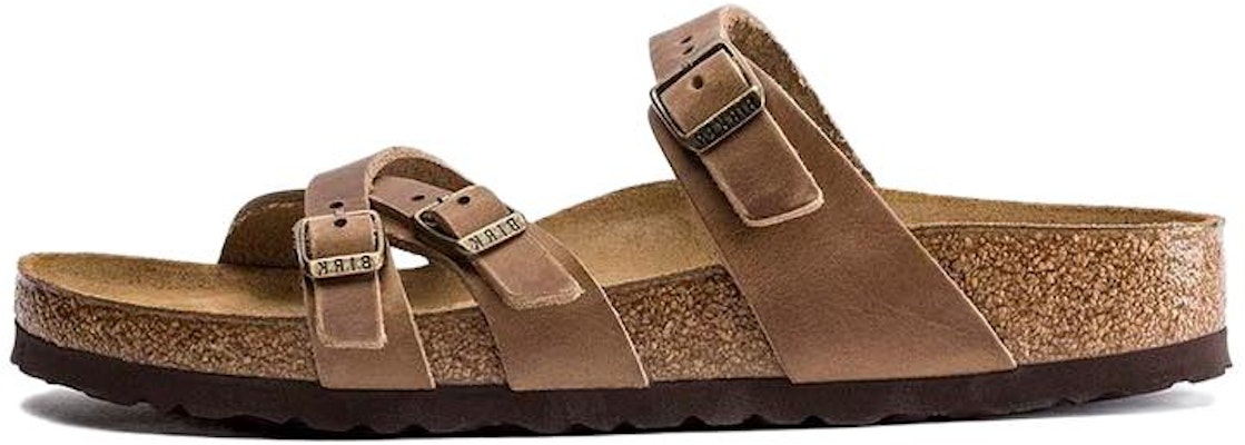 Birkenstock Franca Oiled Leather 1015931 Tobacco Brown Narrow Fit Sandals