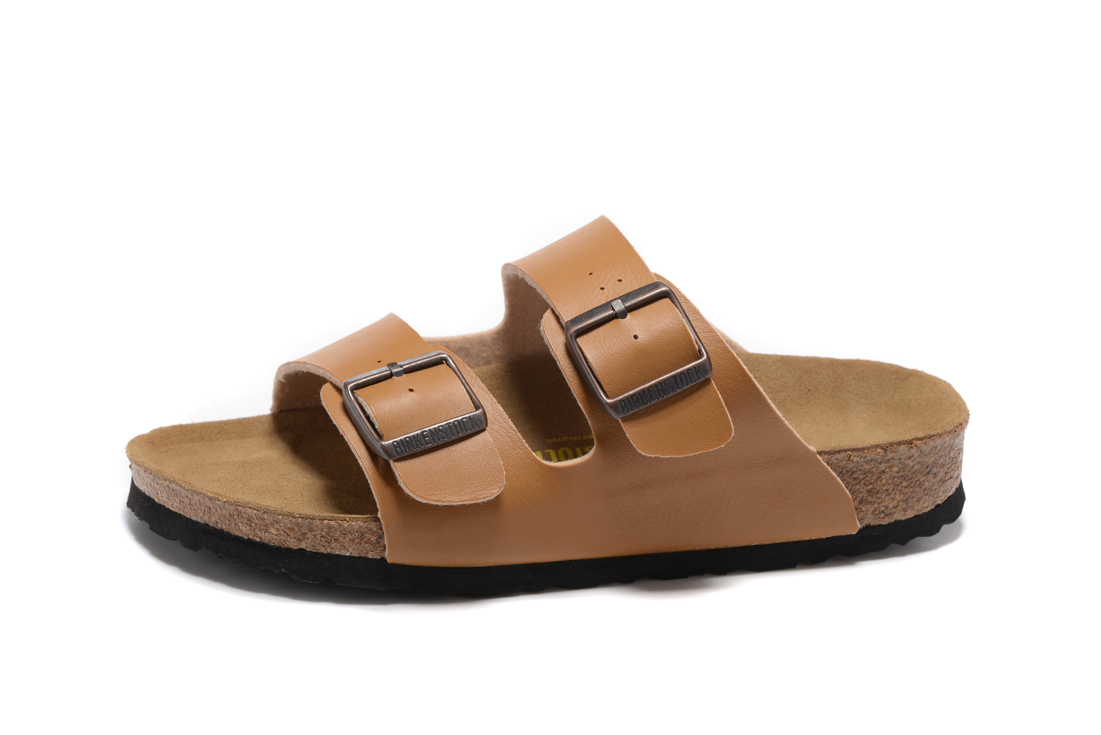 Birkenstock Arizona Khaki Two Buckle Matte Leather Sandal