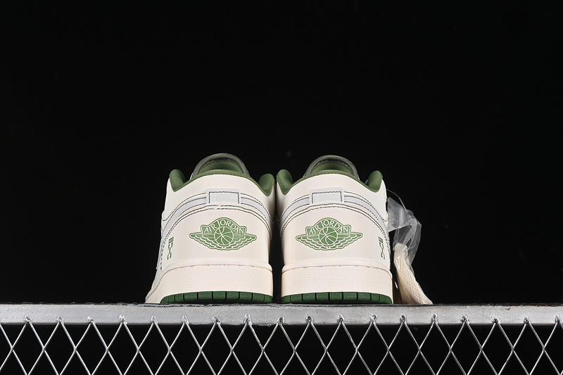 Nike Air Jordan 1 Low Off-White White Green Sneakers