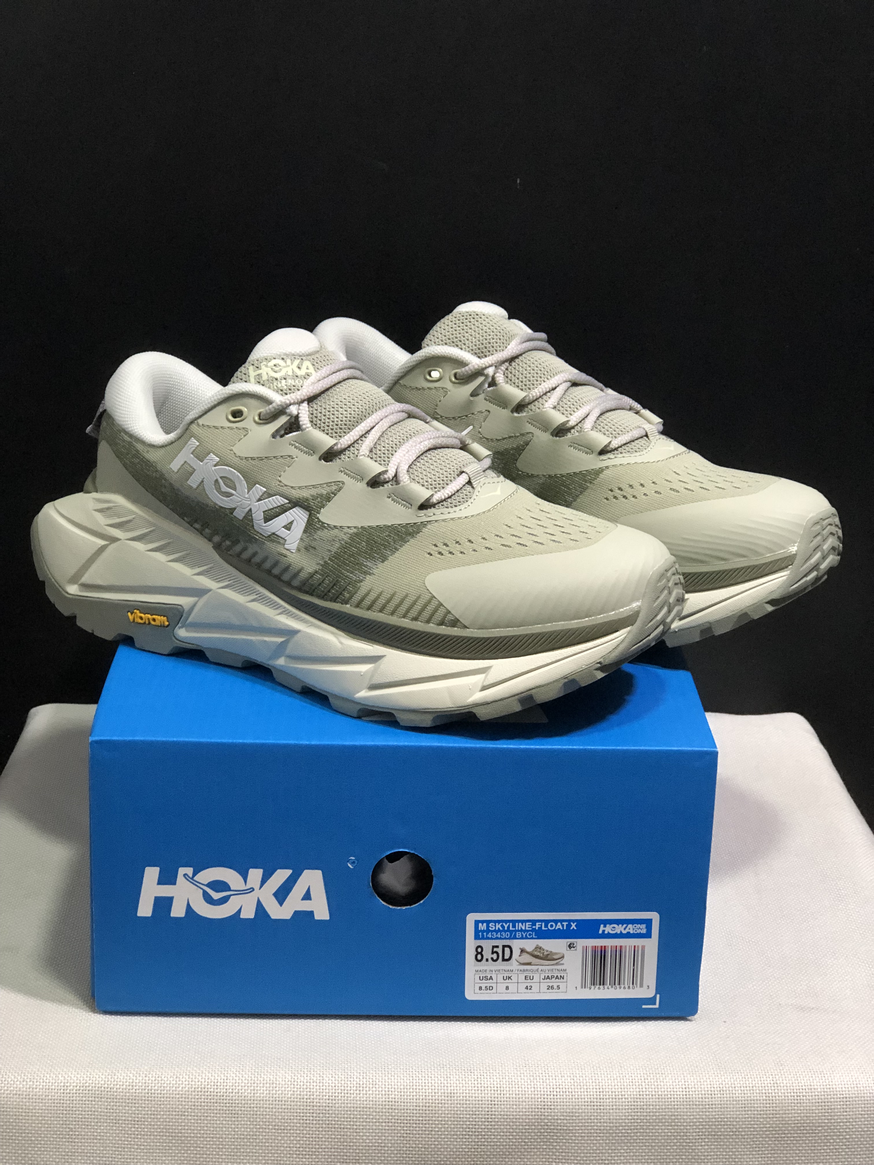 Hoka One One Skyline Float X Outdoor Running Shoes Sneakers Gray