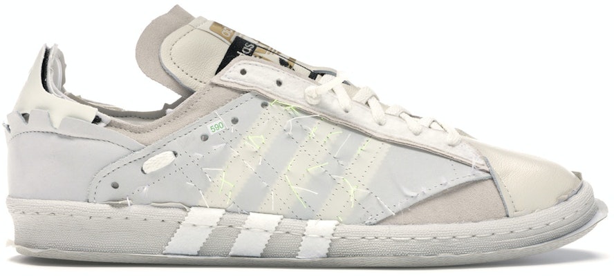 Helen Kirkum Adidas Campus 80s Deconstructed White FW7618 Shoes