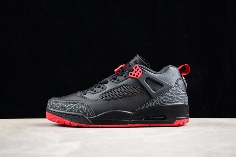 Nike Air Jordan Spizike Low Bred Black Gym Red Cool Grey Sail Sneakers