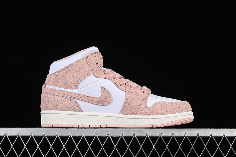 Nike Air Jordan 1 Mid White Sail Legend Pink Sneakers