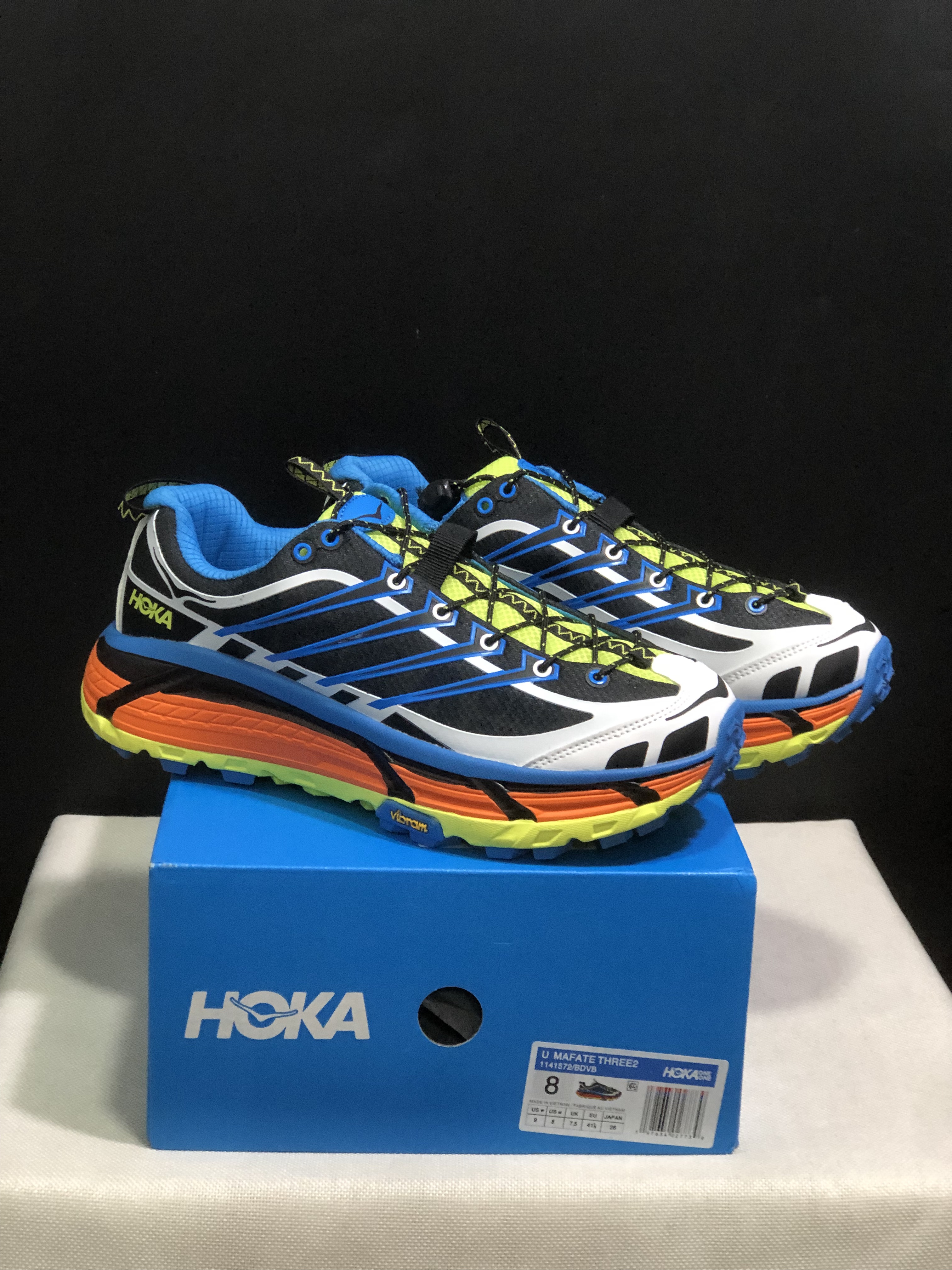 Hoka One One Mafate Three 2 Anti-slip Running Shoes Sneakers Blue