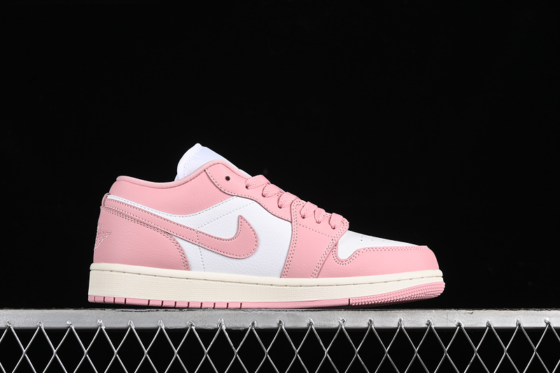 Nike Air Jordan 1 Low White Pink Oxford Sail Sneakers