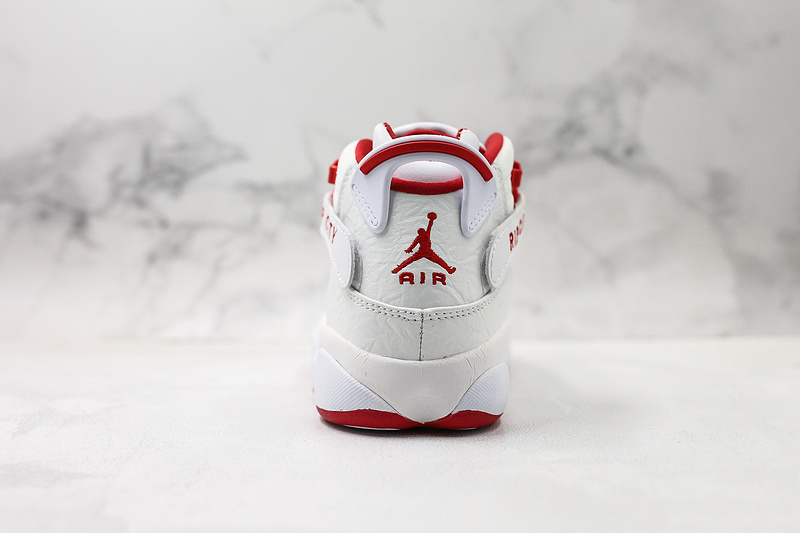 Nike Air Jordan 6 Rings White Red Sneakers
