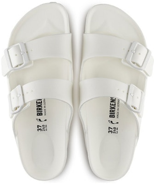 Birkenstock EVA Series 129441 White Fashion Slippers