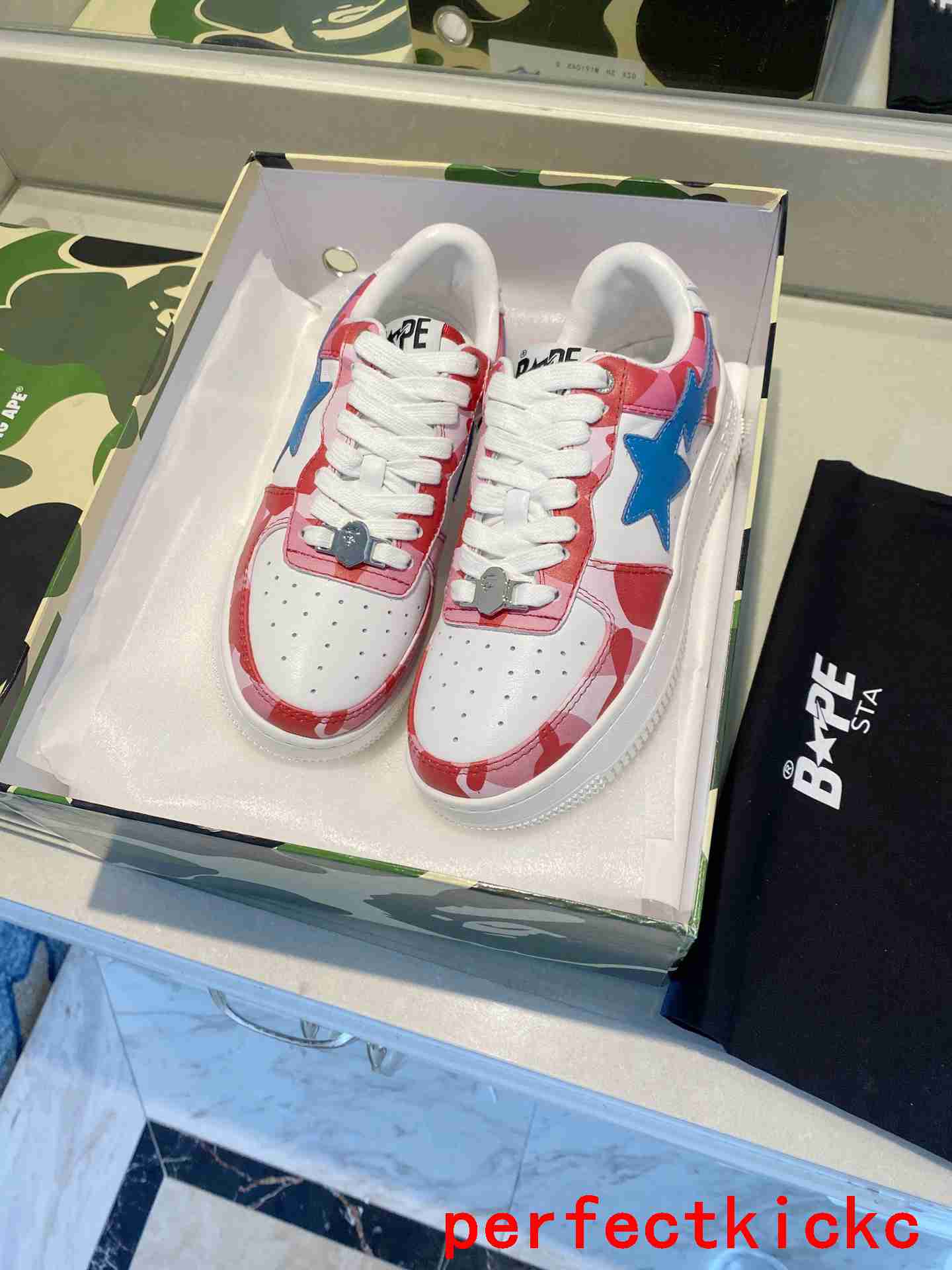 A Bathing Ape Bape Sta Low Pink Camo