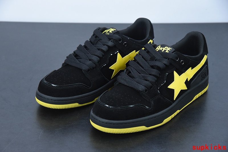A Bathing Ape Bape Sta Sk8 Black Yellow