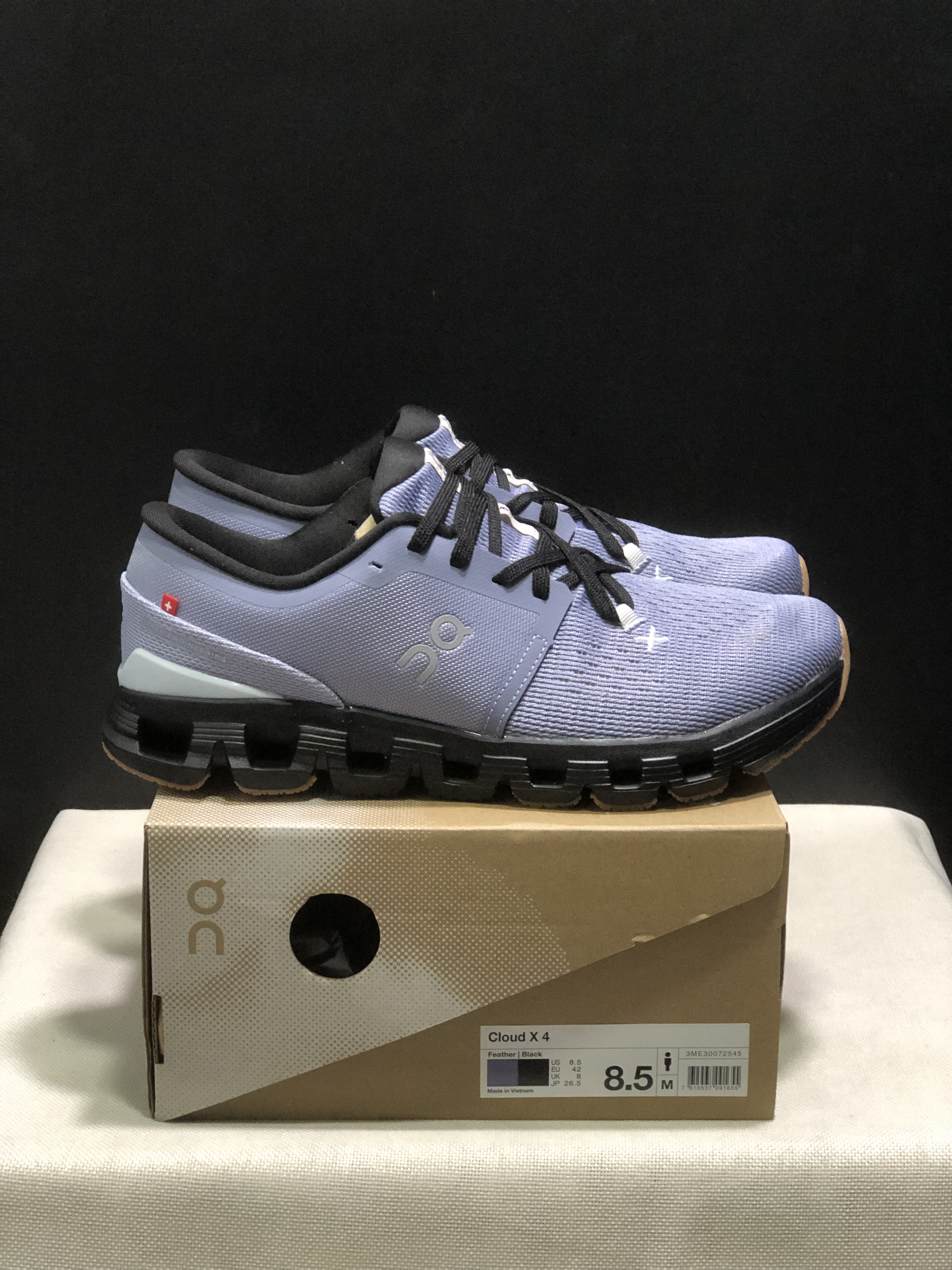 On Running Cloud X4 Comfortable Running Shoes Lavender/Black