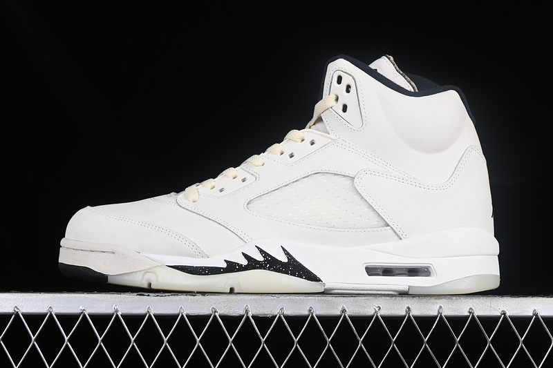 Nike Air Jordan 5 Retro Black Coconut Milk Sneakers