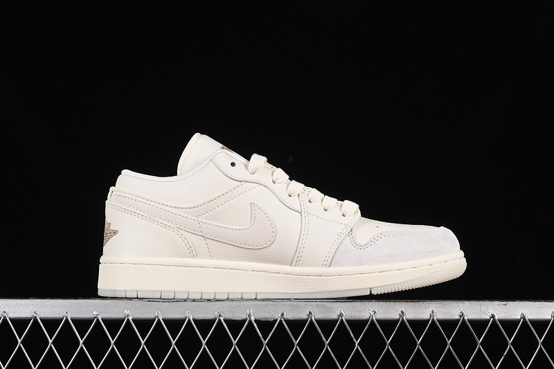 Nike Air Jordan 1 Low BAPE Coconut Milk Ash Sneakers