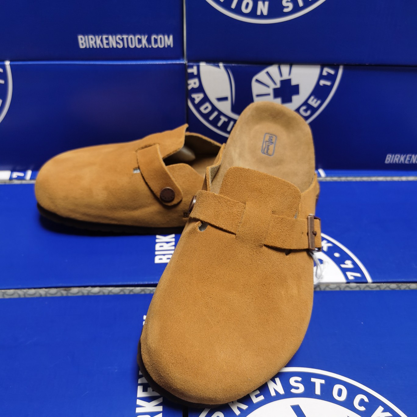 Birkenstock Earthy Yellow Scrub Leather Clog Shoes