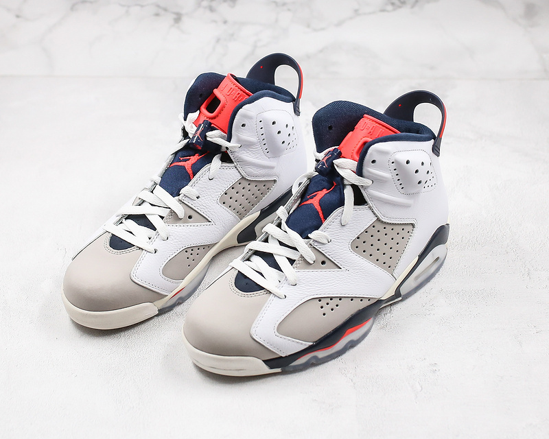 Nike Air Jordan 6 Retro Tinker 2018 White Gray Infrared Sneakers
