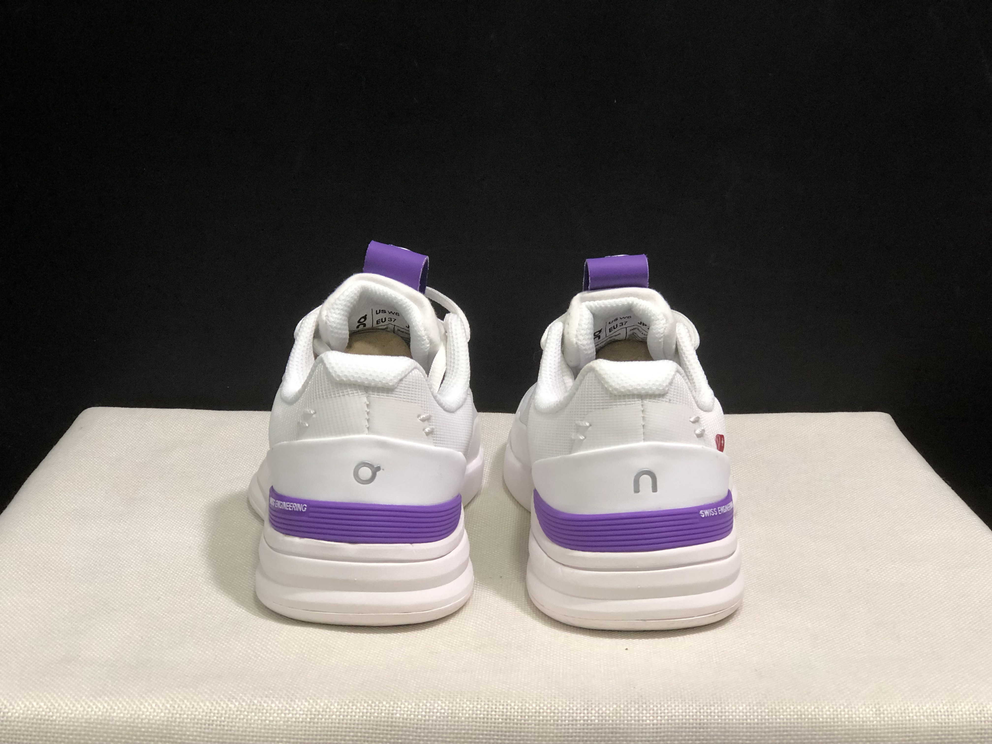 On Running The Roger Rro Durable And Breathable Tennis Shoes White/Purple