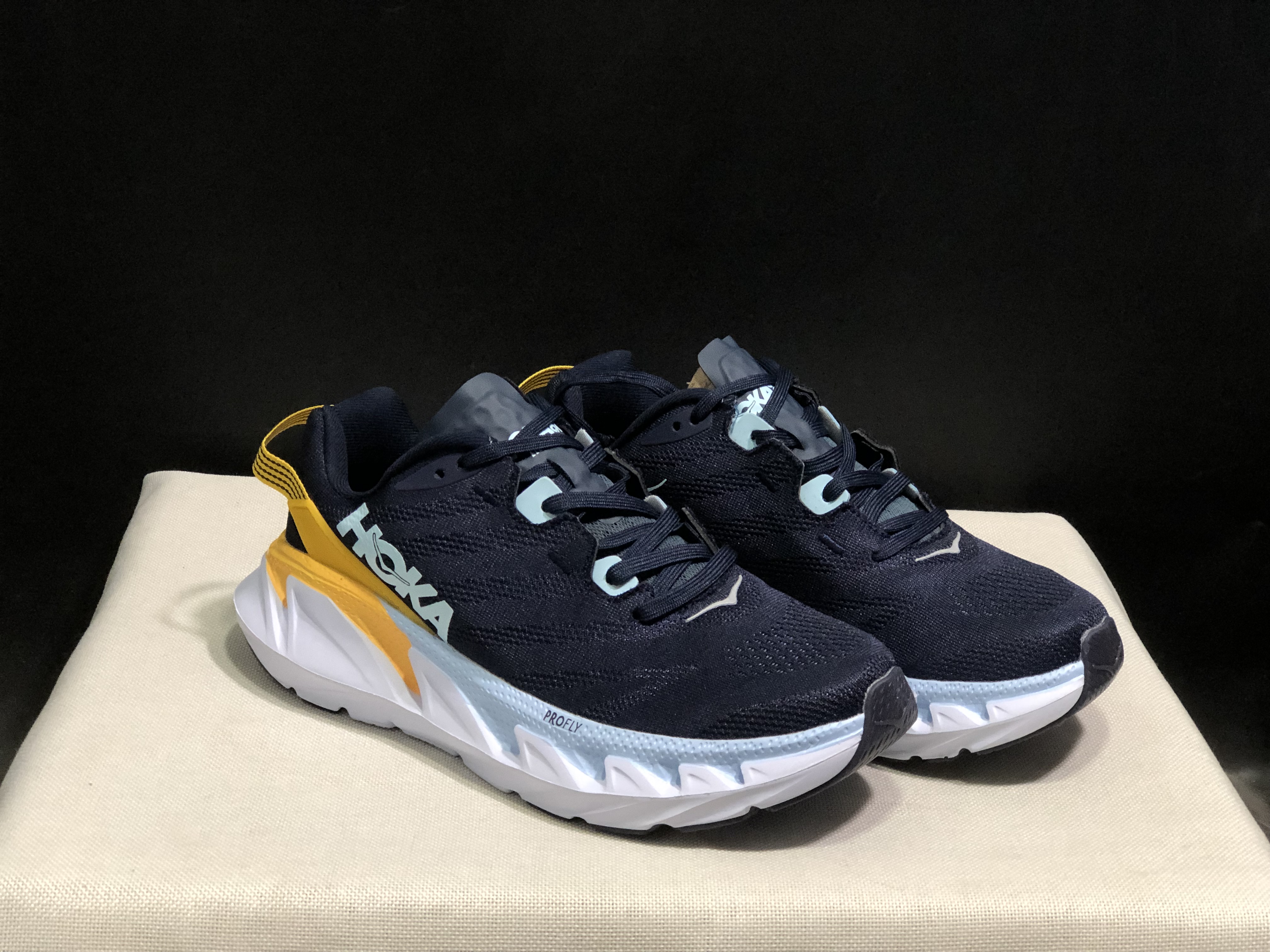 Hoka One One Elevon 2 Anti-slip Wear-resistant Running Shoes Sneakers Navy