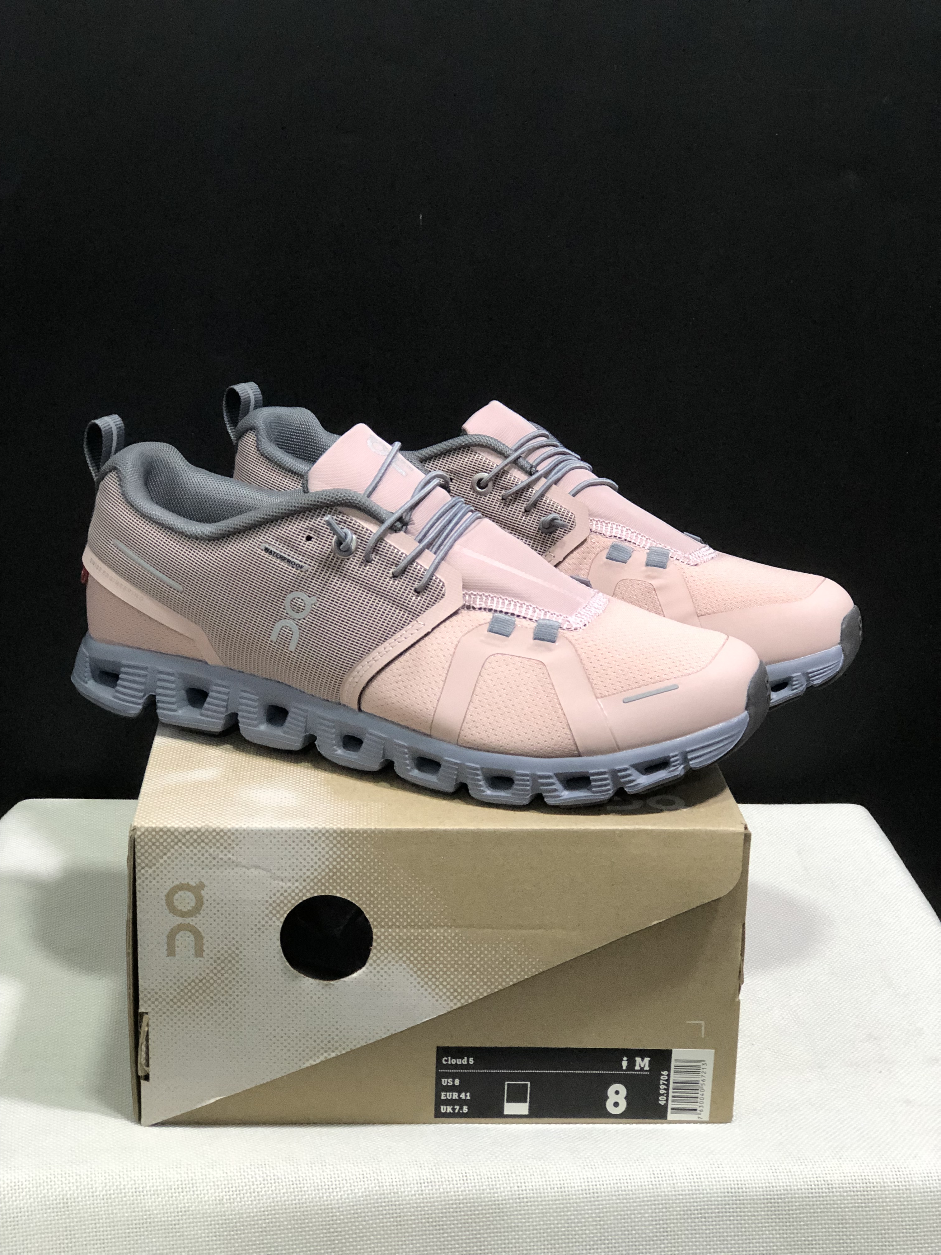 On Running Cloud 5 Lightweight Running Shoes Rose/Fossil