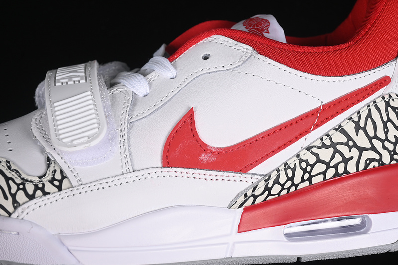 Nike Air Jordan Legacy 312 Low Red Grey Cement White Sneakers