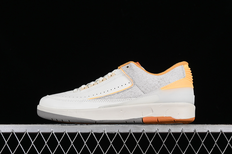 Nike Air Jordan 2 Low Craft Melon Tint Light Curry Cobblestone Muslin Sneakers