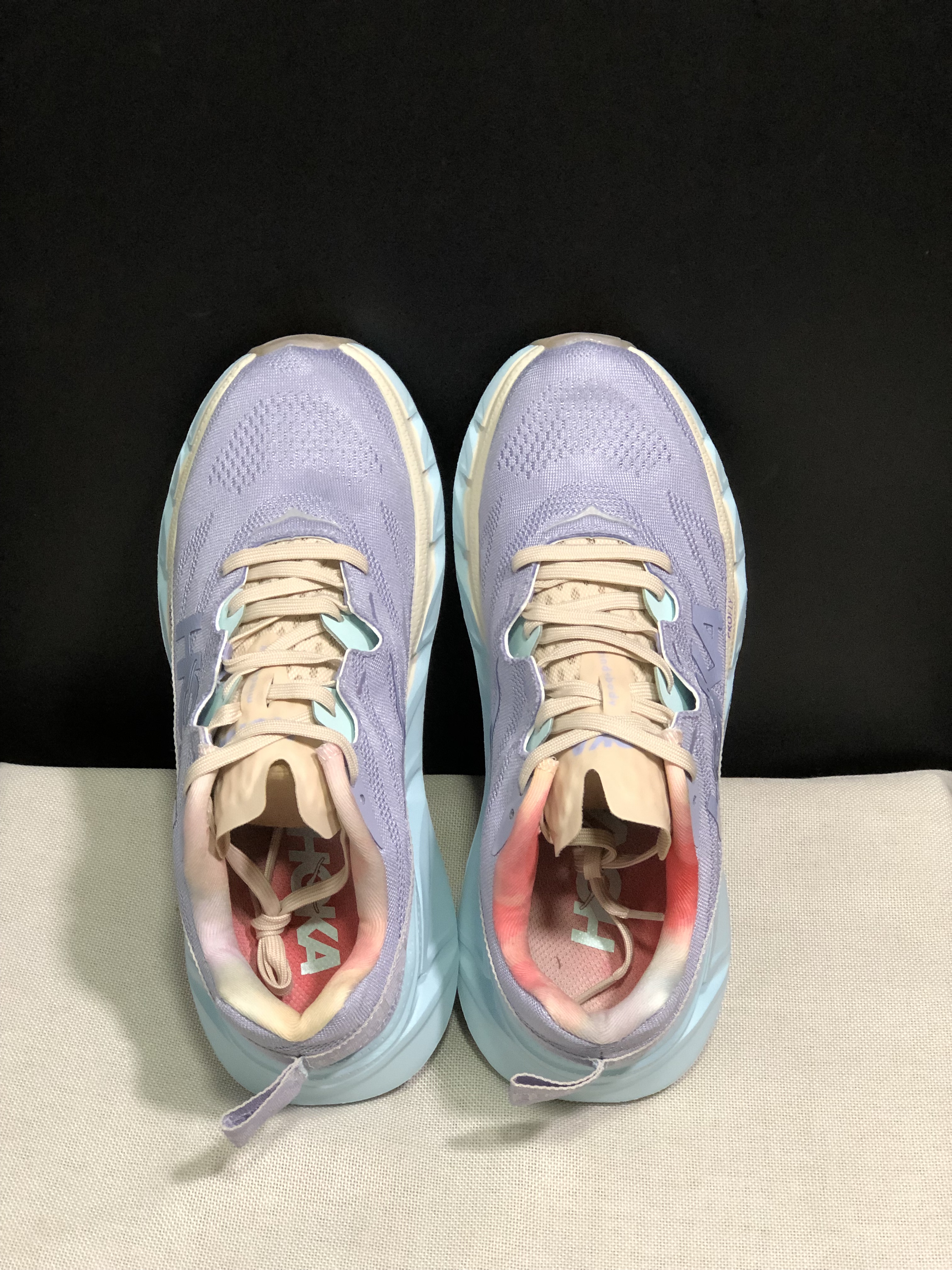 Hoka One One Elevon 2 Anti-slip Wear-resistant Running Shoes Sneakers Light Purple