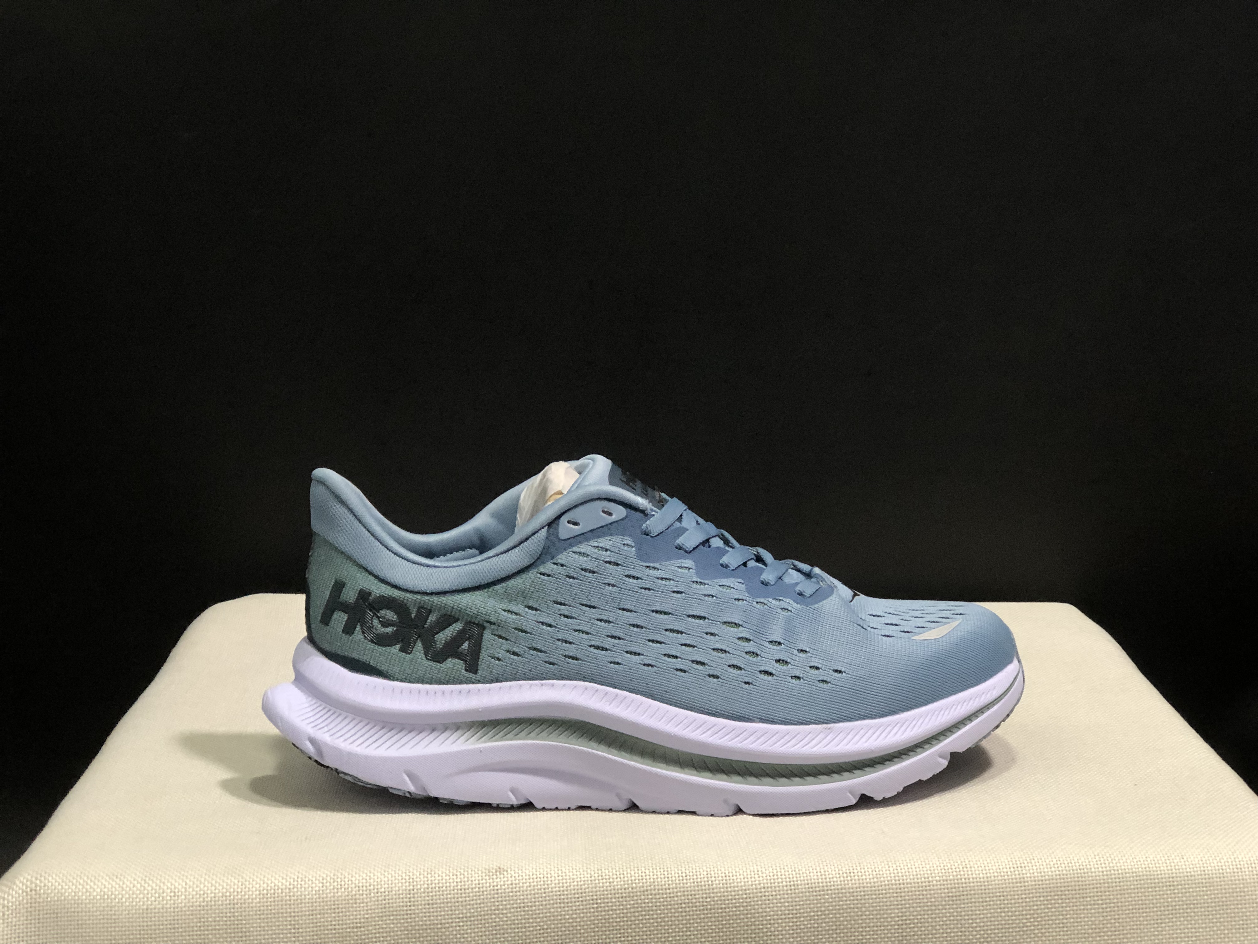 Hoka One One Kawana Cushioning Comfortable Gym Running Shoes Sneakers Light Blue