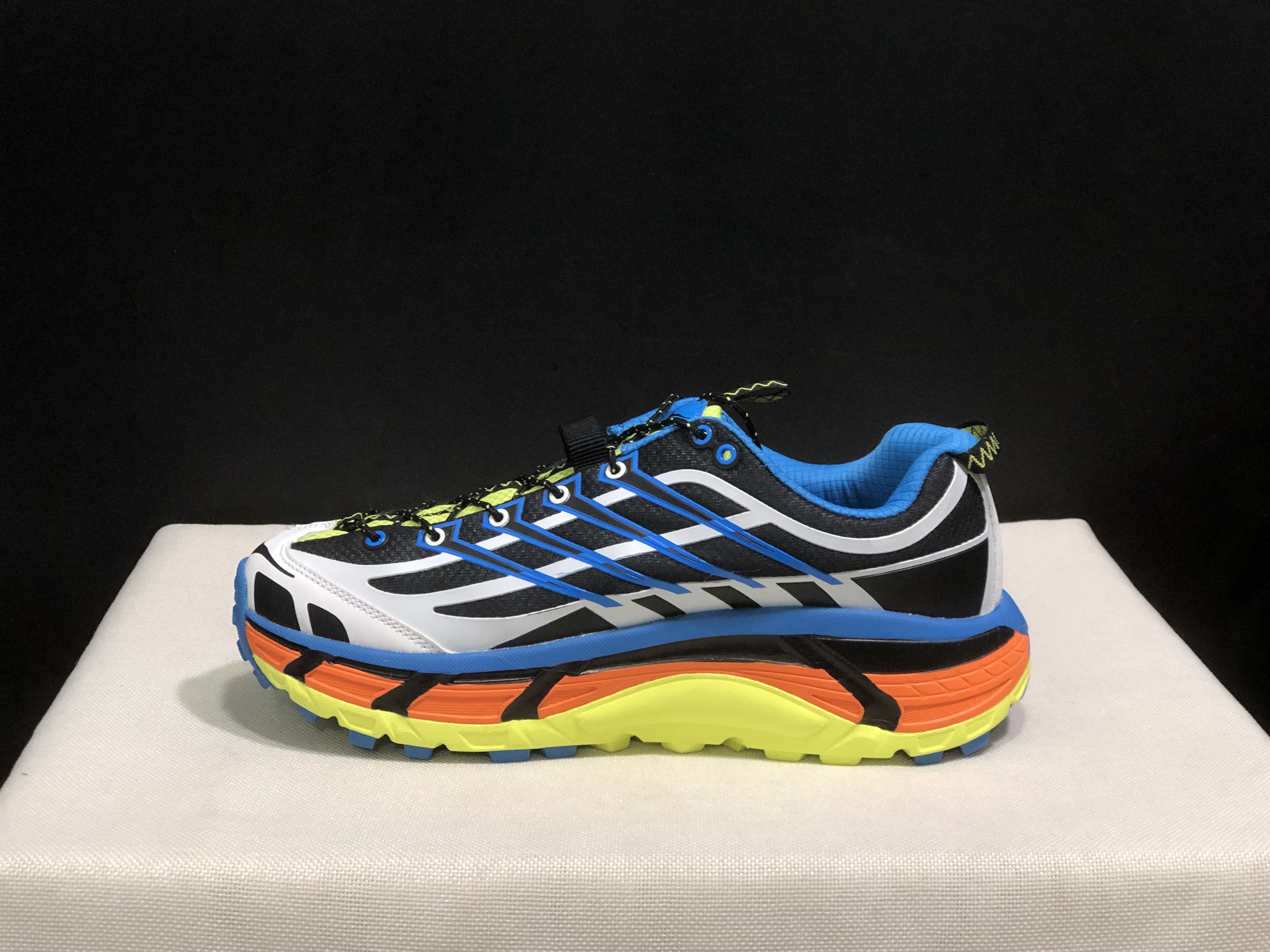 Hoka One One Mafate Three 2 Anti-slip Running Shoes Sneakers Blue
