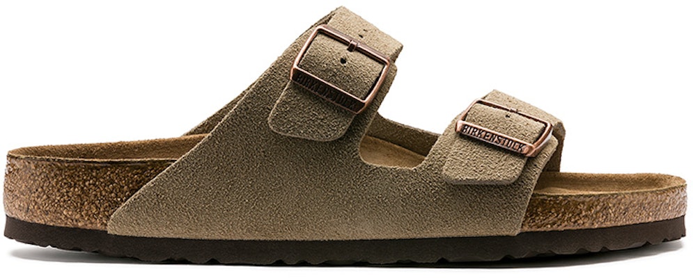 Birkenstock Arizona Soft Footbed Suede Leather 951301 Taupe Sandals