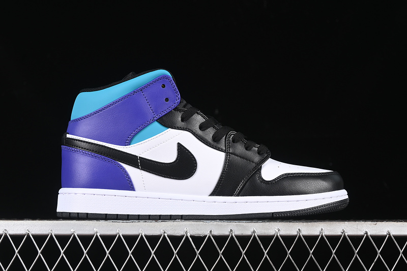 Nike Air Jordan 1 Mid White Court Puple Tropical Twist Sneakers