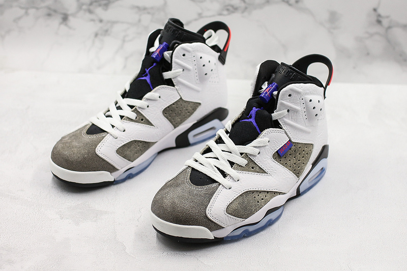 Nike Air Jordan 6 Retro Flight Nostalgia White Gray Sneakers