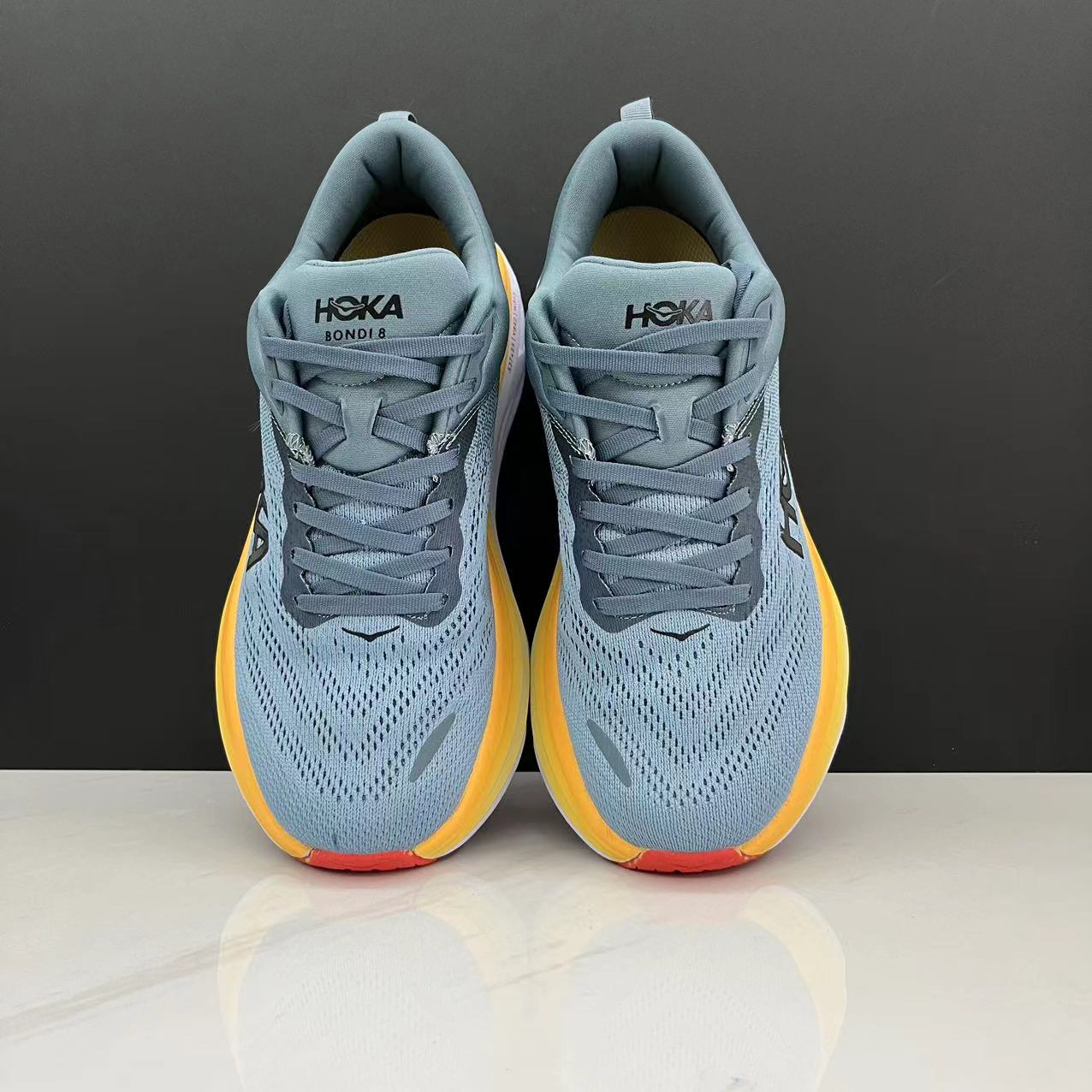 Hoka One One Bondi 8 Breathable Low-top Running Shoes Sneakers Turquoise