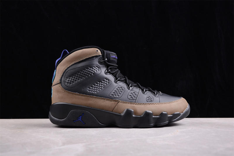 Nike Air Jordan 9 Retro Light Olive Black Brown Sneakers