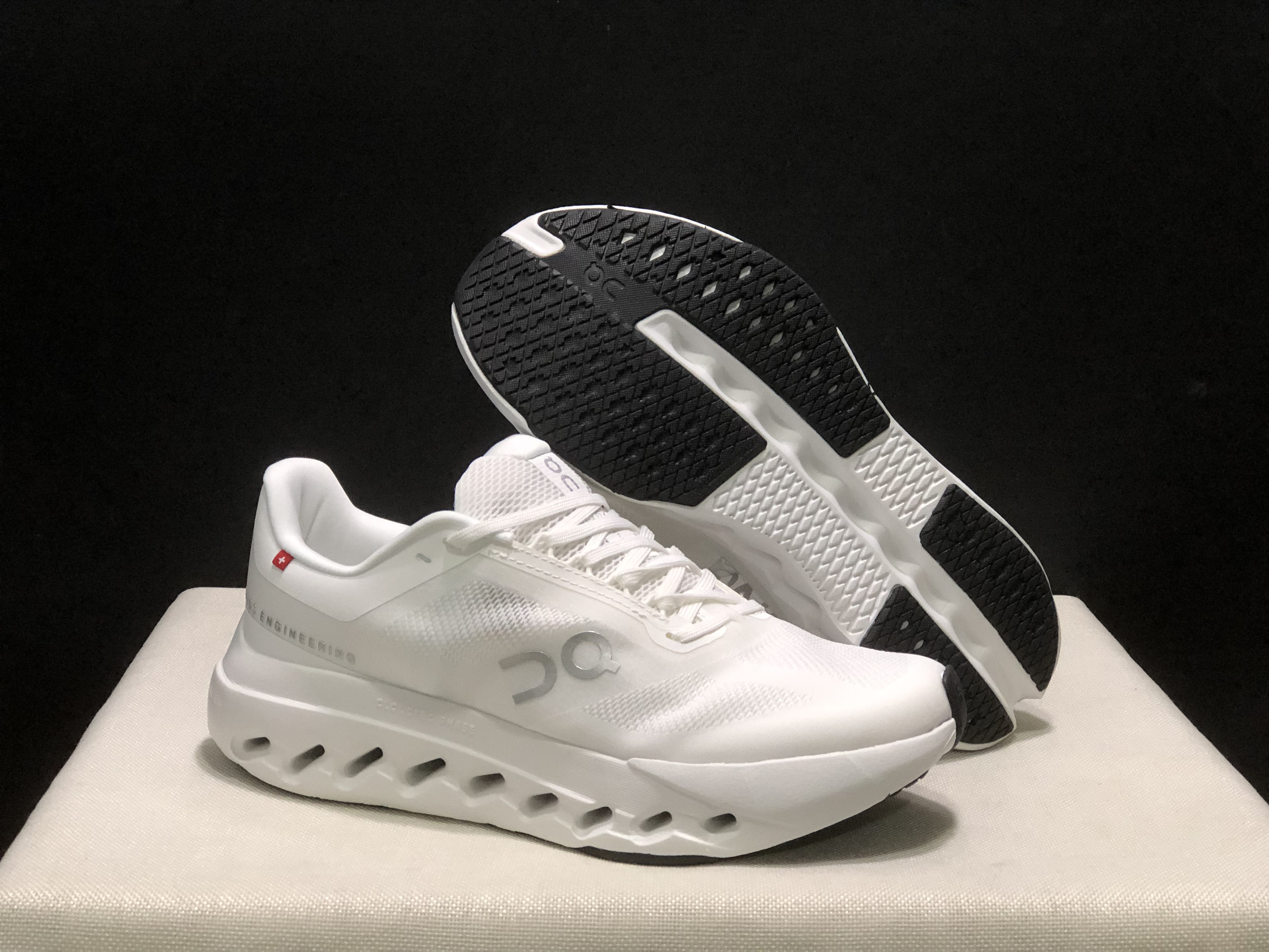 On Running Cloudsurfer Next Casual Running Shoes All White