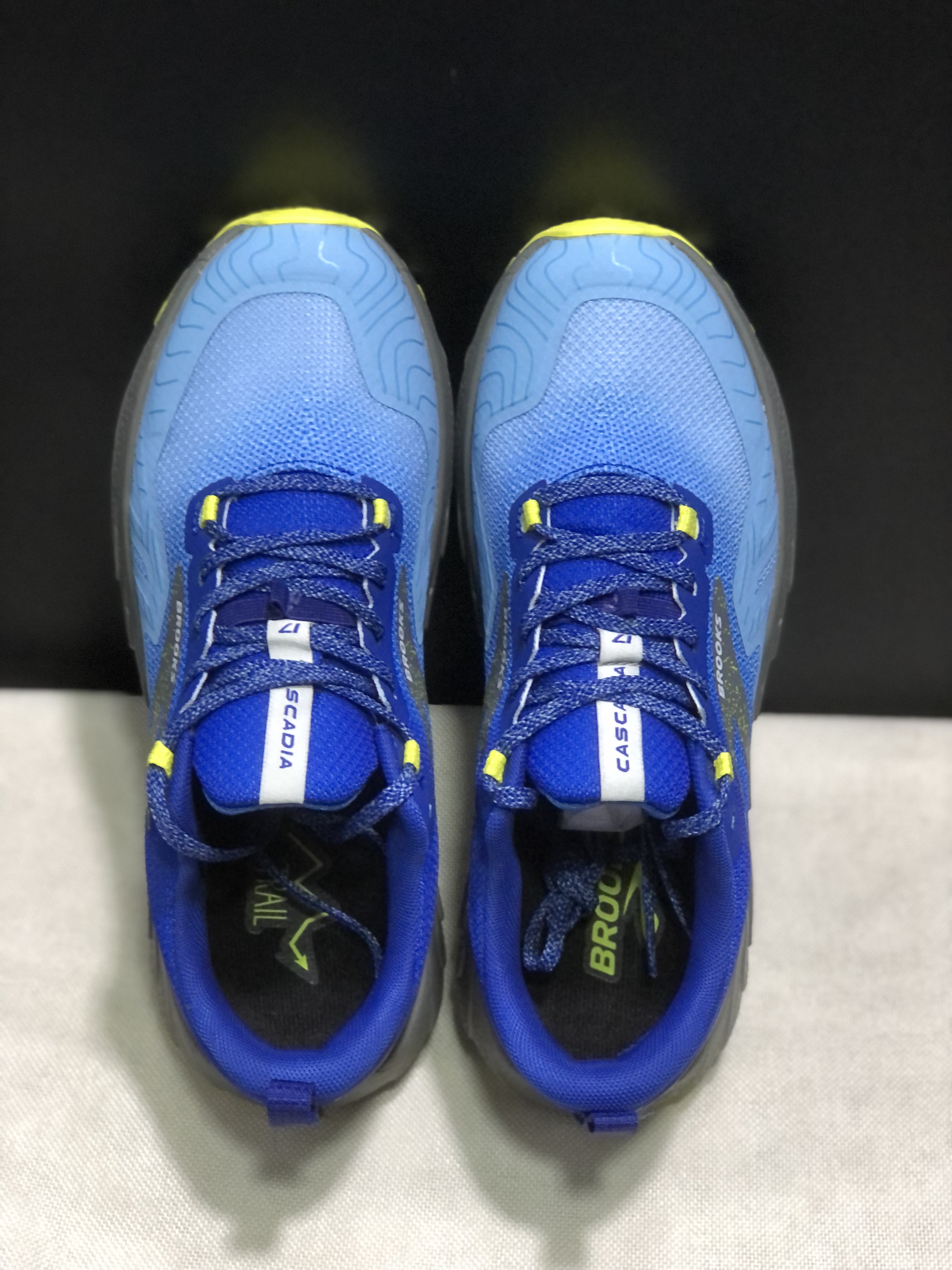 Brooks Cascadia 17 Trail Running Shoes Blue/Surf The Web/Sulphur