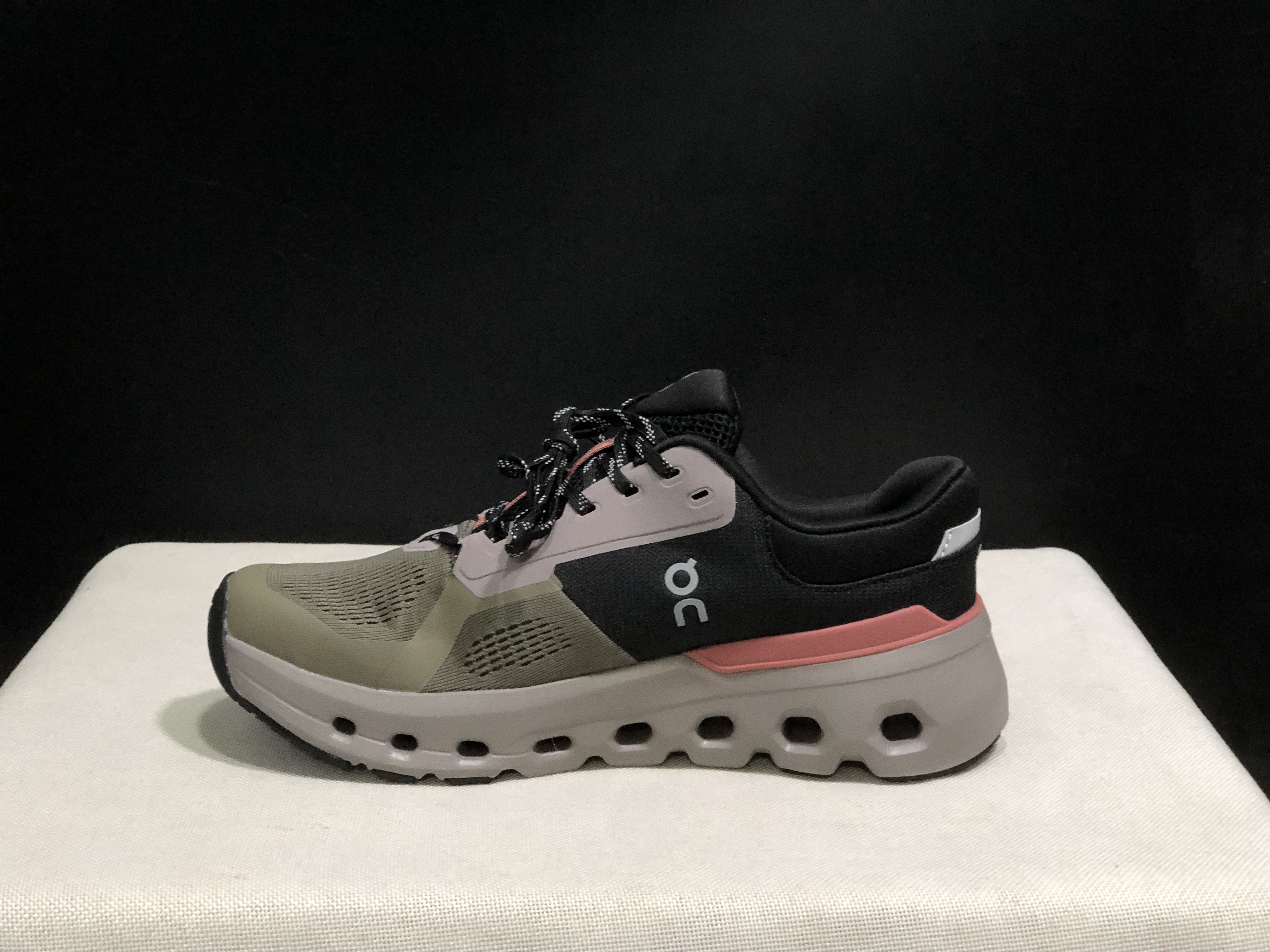 On Running Cloudrunner 2 Mesh Breathable Running Shoes Black/Military Green