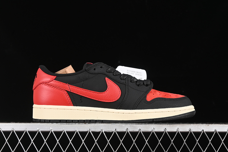 Travis Scott Nike Air Jordan 1 Low OG Black Red Sneakers
