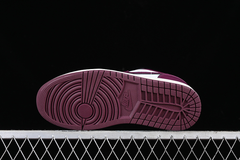 Nike Air Jordan 1 Low White Rose Red Sneakers