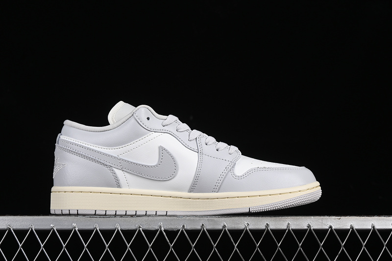 Nike Air Jordan 1 Low Coconut Milk Neutral Grey Sneakers