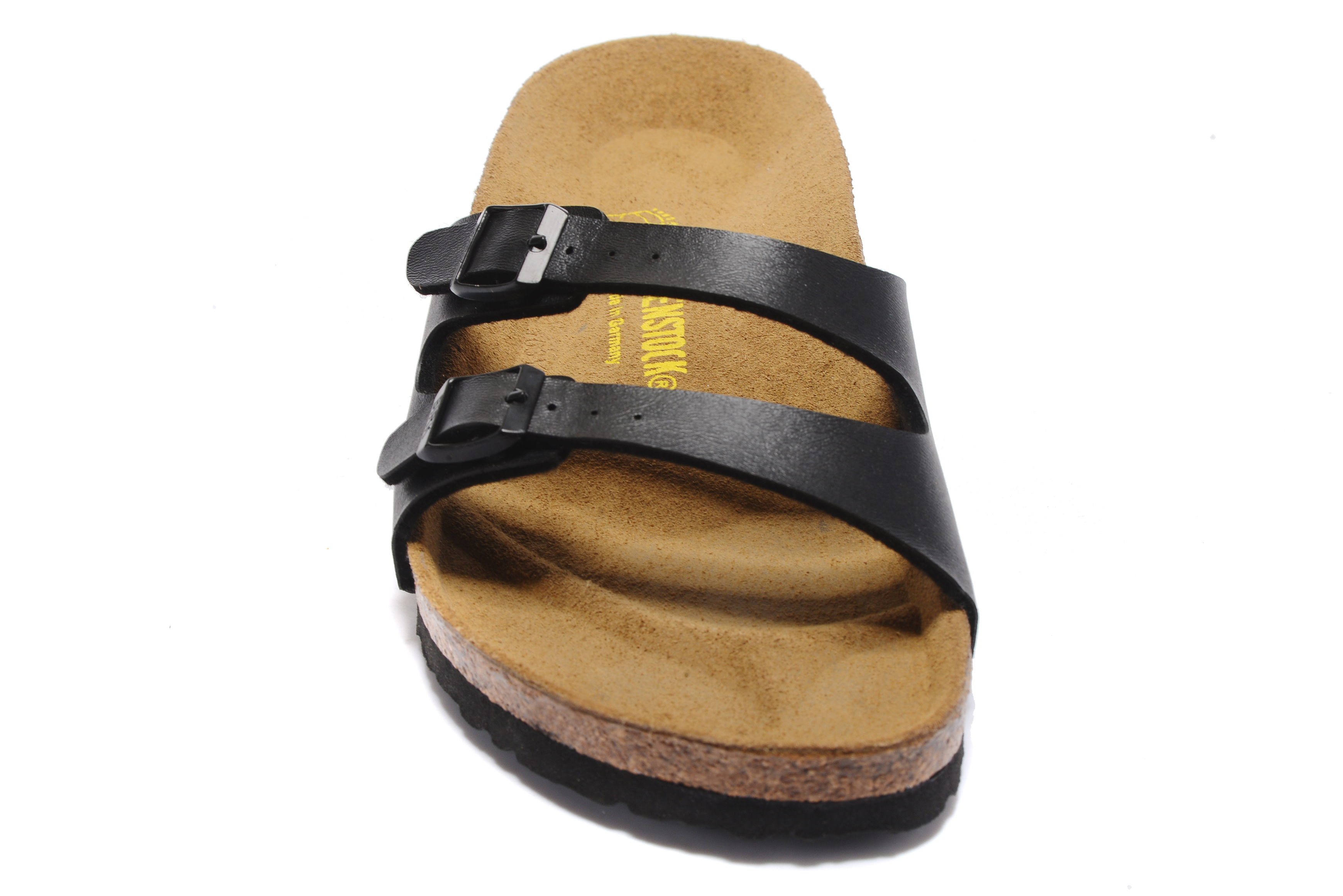 Birkenstock Black Thin Belt Double Buckle Matte Leather Summer Sandals