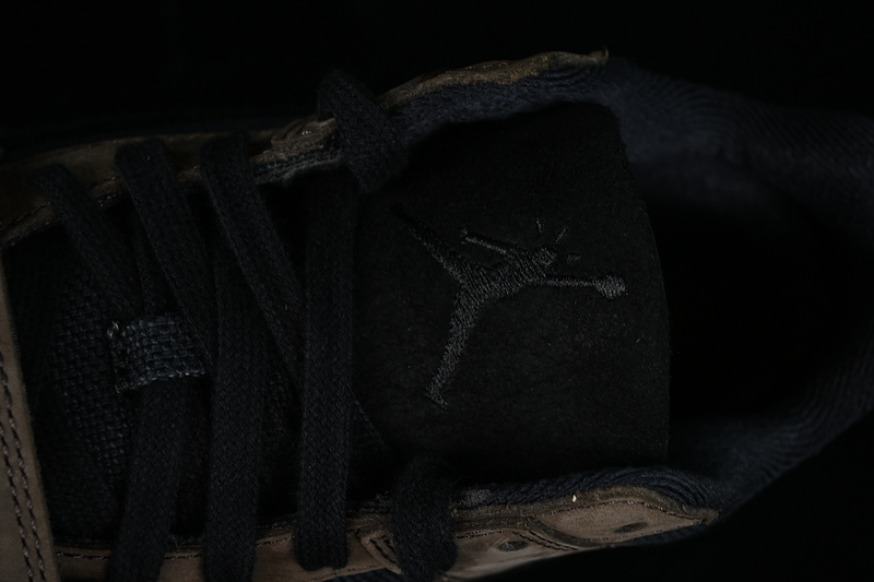 Nike Air Jordan 1 Cut The Check Travis Scott Dark Mocha Black Sneakers