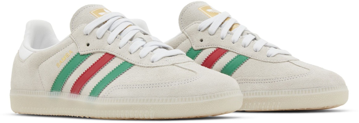 Adidas Samba Crystal White Green Scarlet IG1826 Shoes
