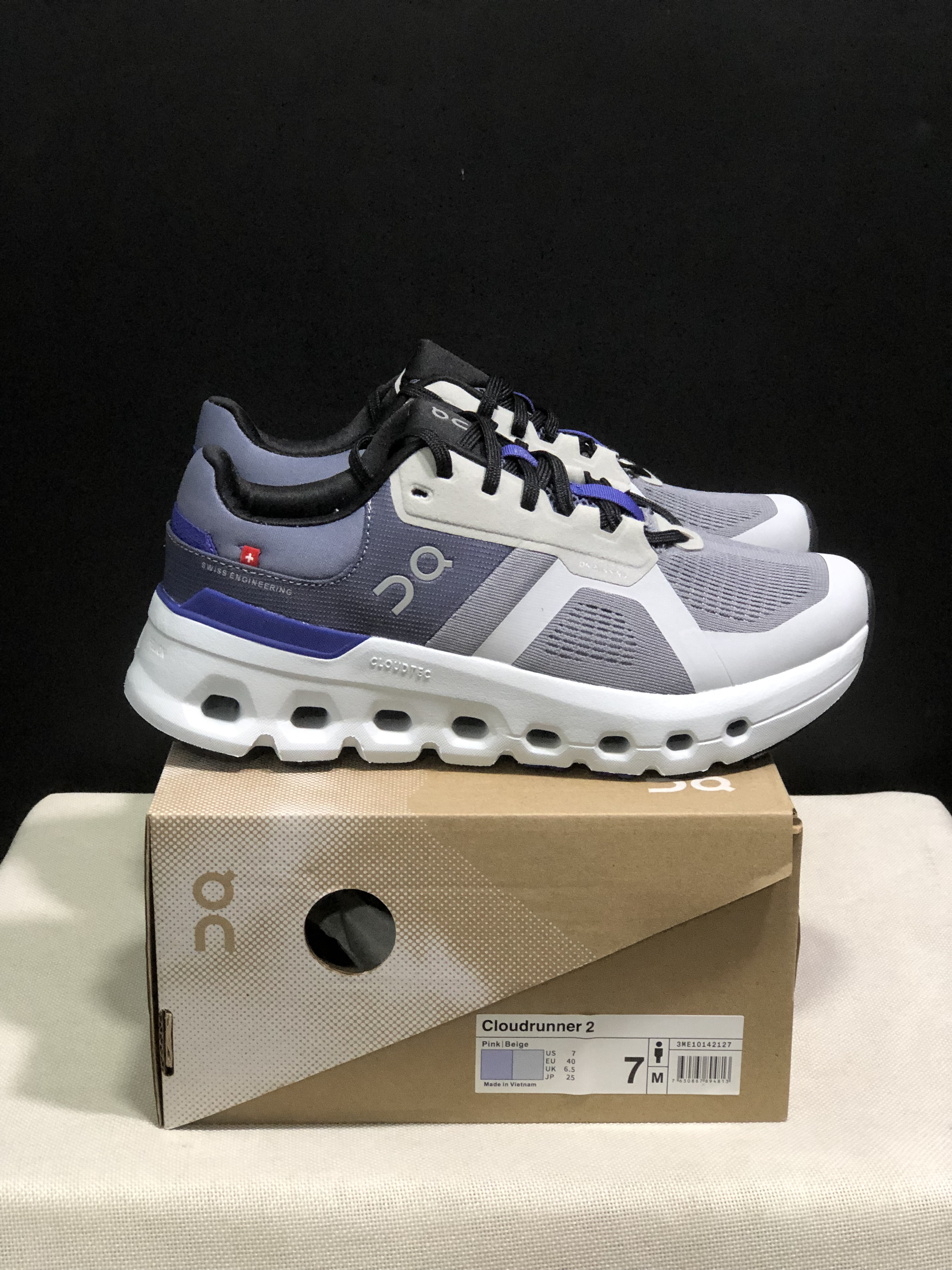 On Running Cloudrunner 2 Mesh Breathable Grey Running Shoes