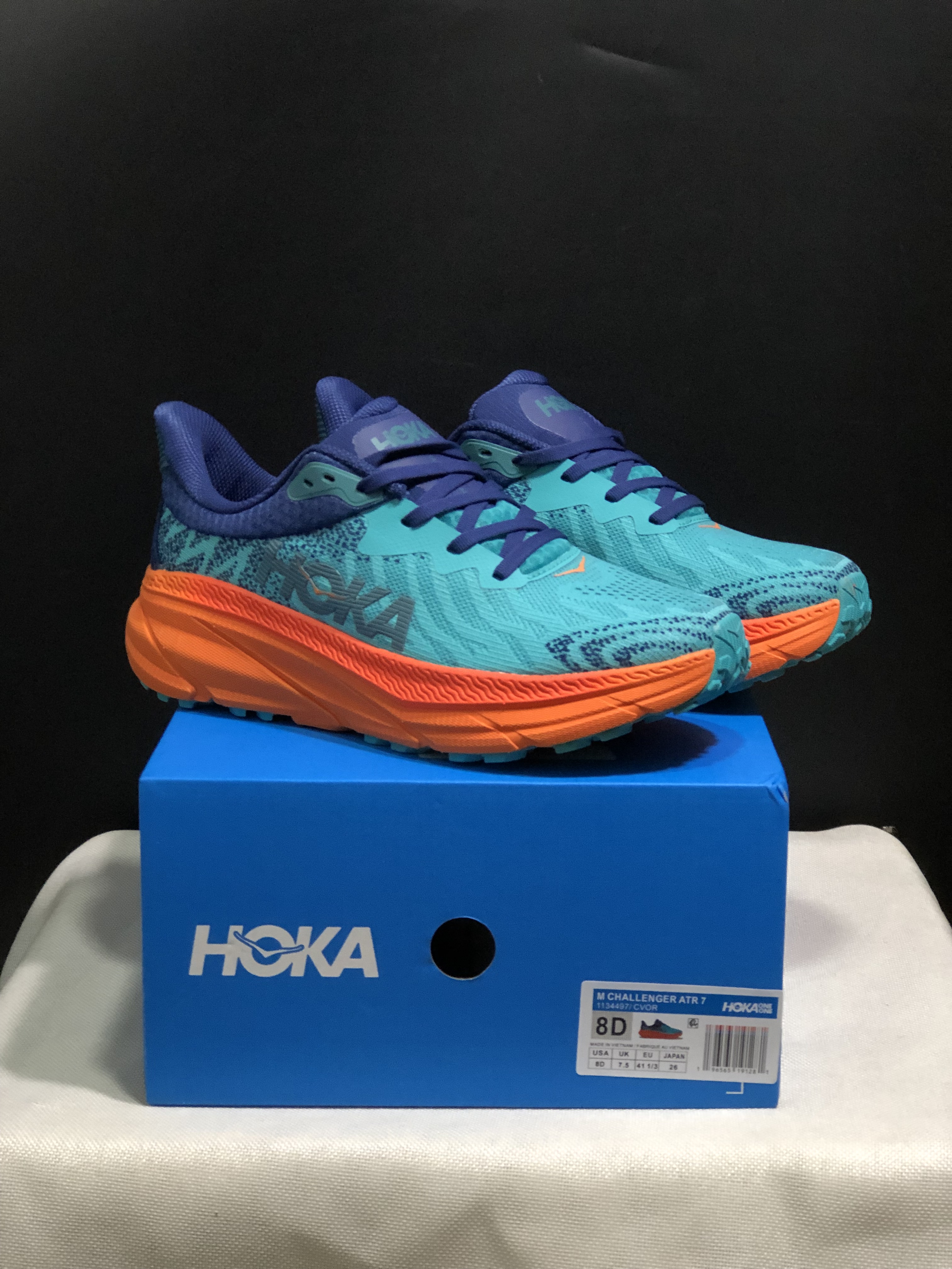 Hoka One One Challenger 7 Shock-absorbing Breathable Running Shoes Sneakers Blue