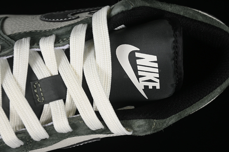 Nike Air Jordan 1 Low Black Myth Game White Green Sneakers