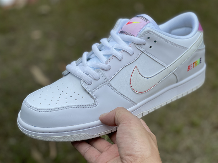 Nike SB Dunk Low Pro Be True White Rainbow Sneakers