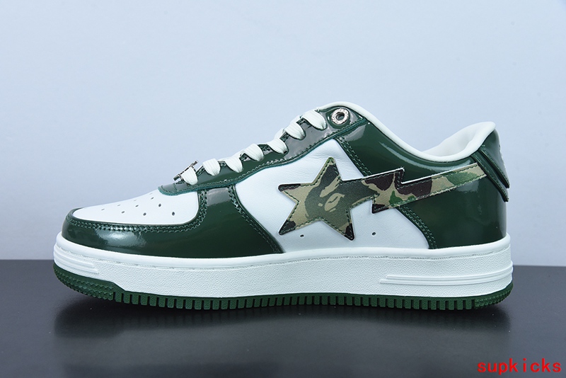 A Bathing Ape Bape Sta Low Dark Green Camo