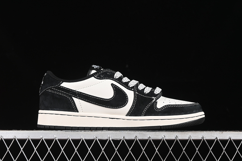 Nike Air Jordan 1 Low Travis Scott Fragment Design White Black Sneakers