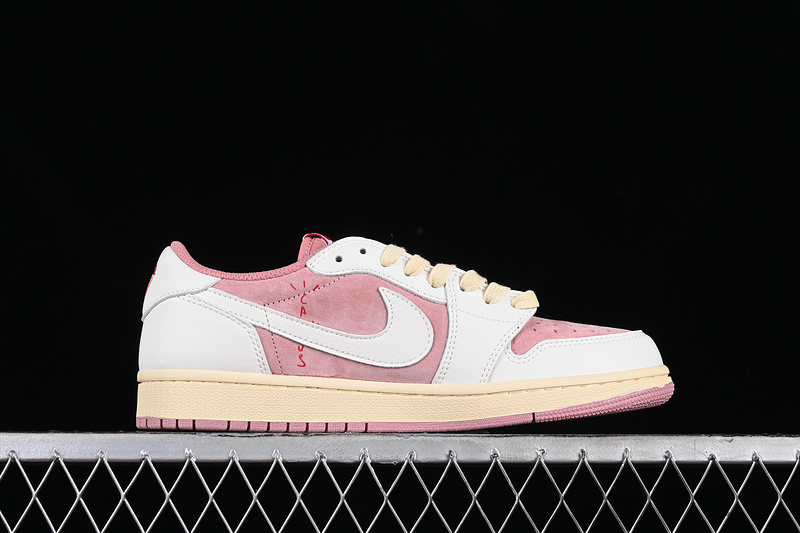 Nike Air Jordan 1 Low OG Travis Scott Pink White Sneakers