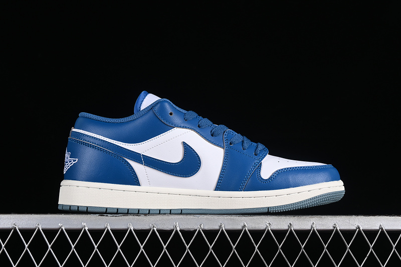 Nike Air Jordan 1 Low White Blue Sneakers