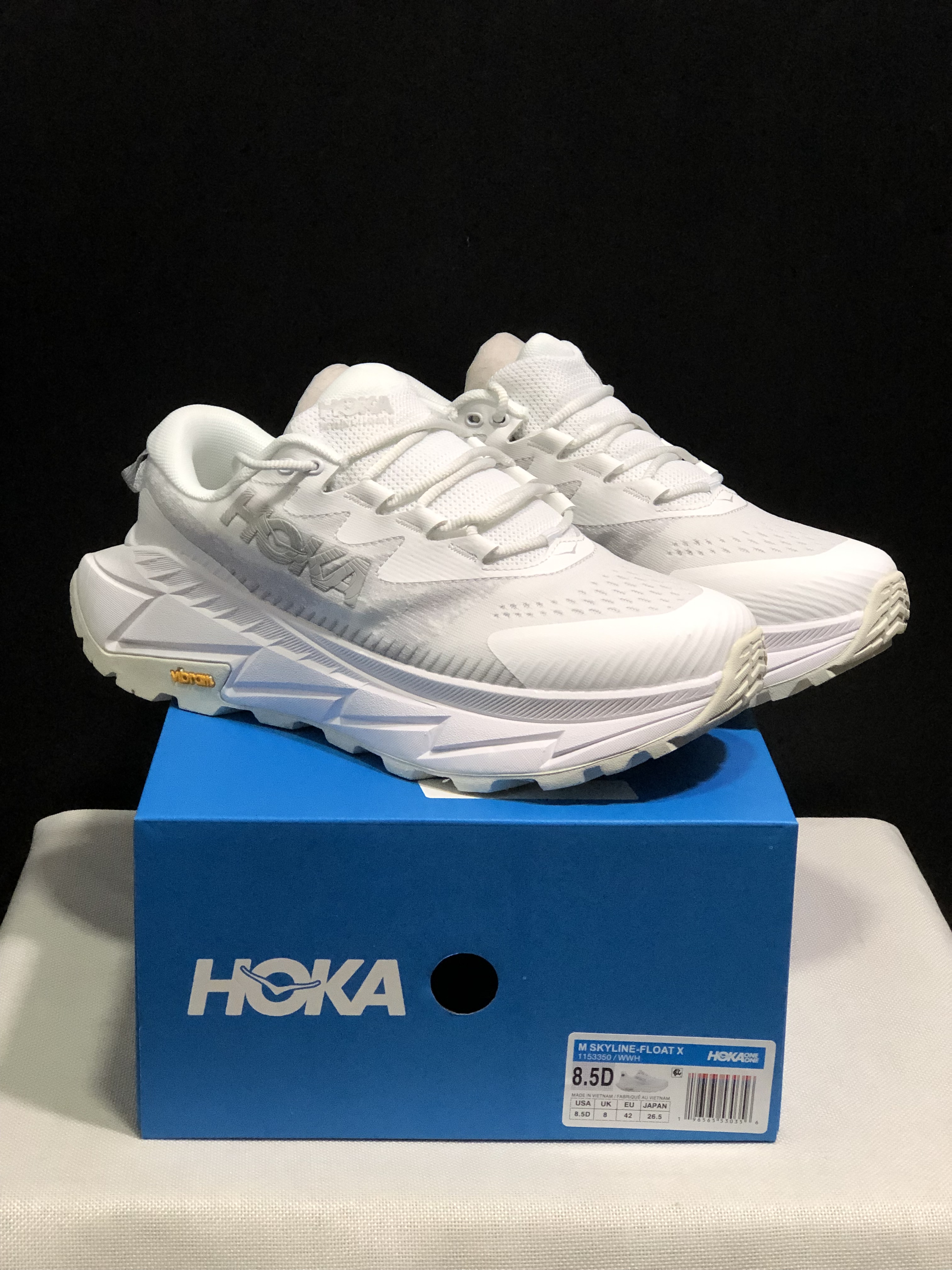 Hoka One One Skyline Float X Outdoor Running Shoes Sneakers White