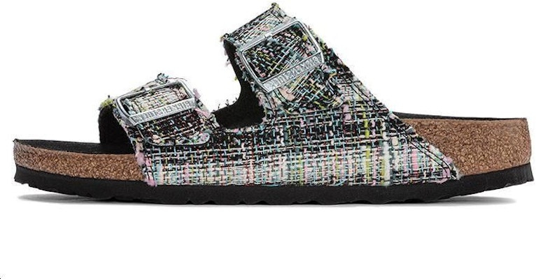 Birkenstock Arizona Textile Microfibre Weave Grey Green 1023277 Fashion Slippers